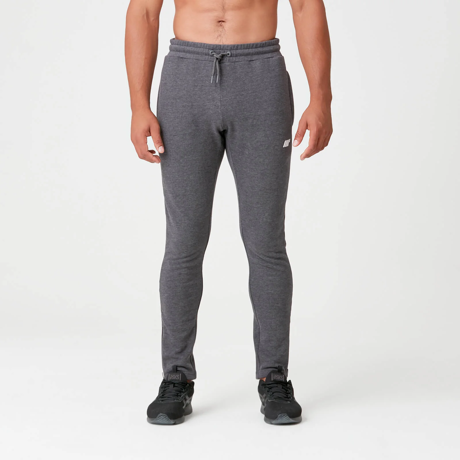 MP Men's Tru-Fit Slim Fit Joggers - Charcoal Marl - XS 画像 1