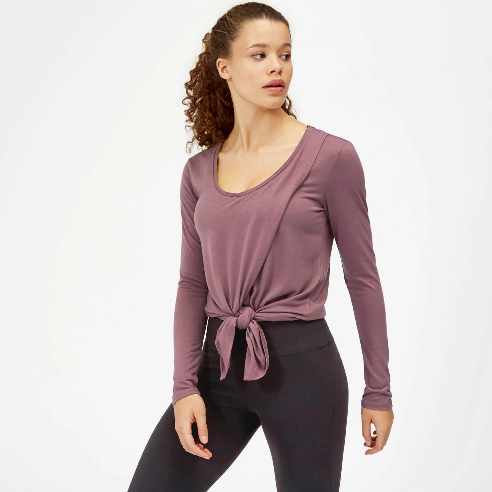 Myprotein Twist Long Sleeve T-Shirt - Mauve - XS 画像 1