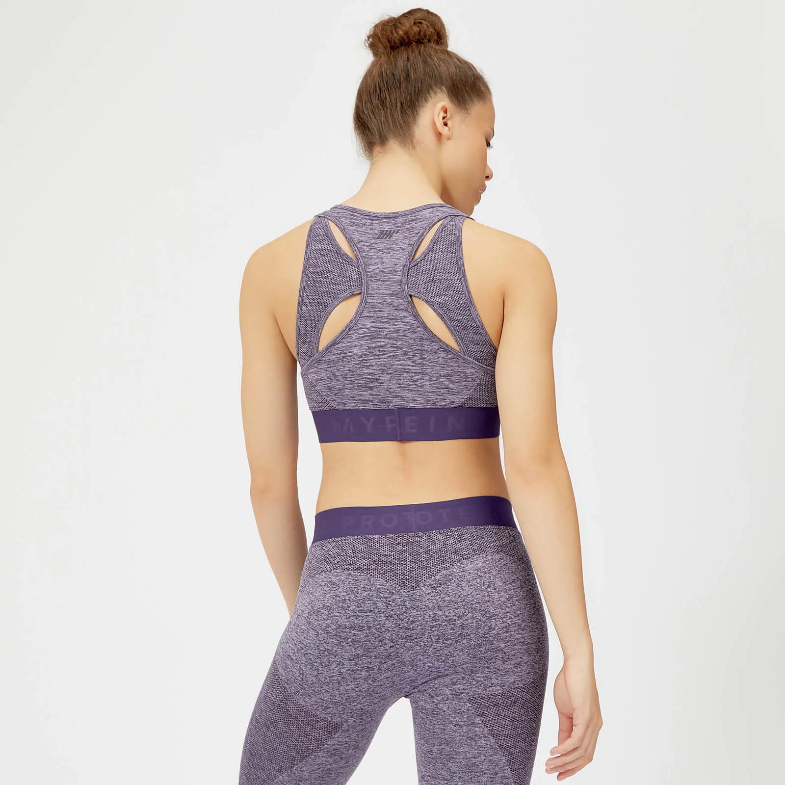 MP Women's Inspire Seamless Sports Bra - Purple - XS 画像 1