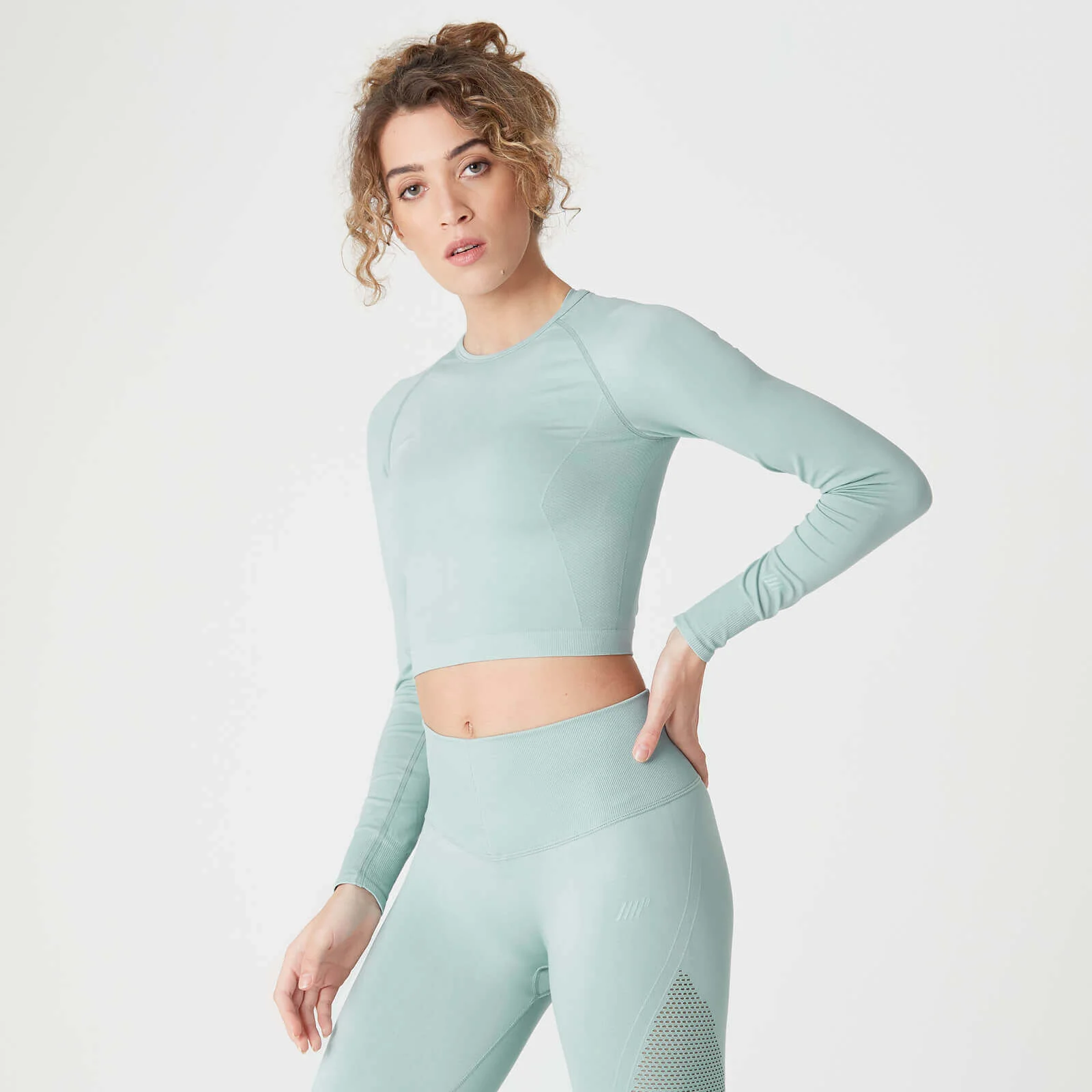 MP Shape Seamless Crop Top Seafoam - XS 画像 1