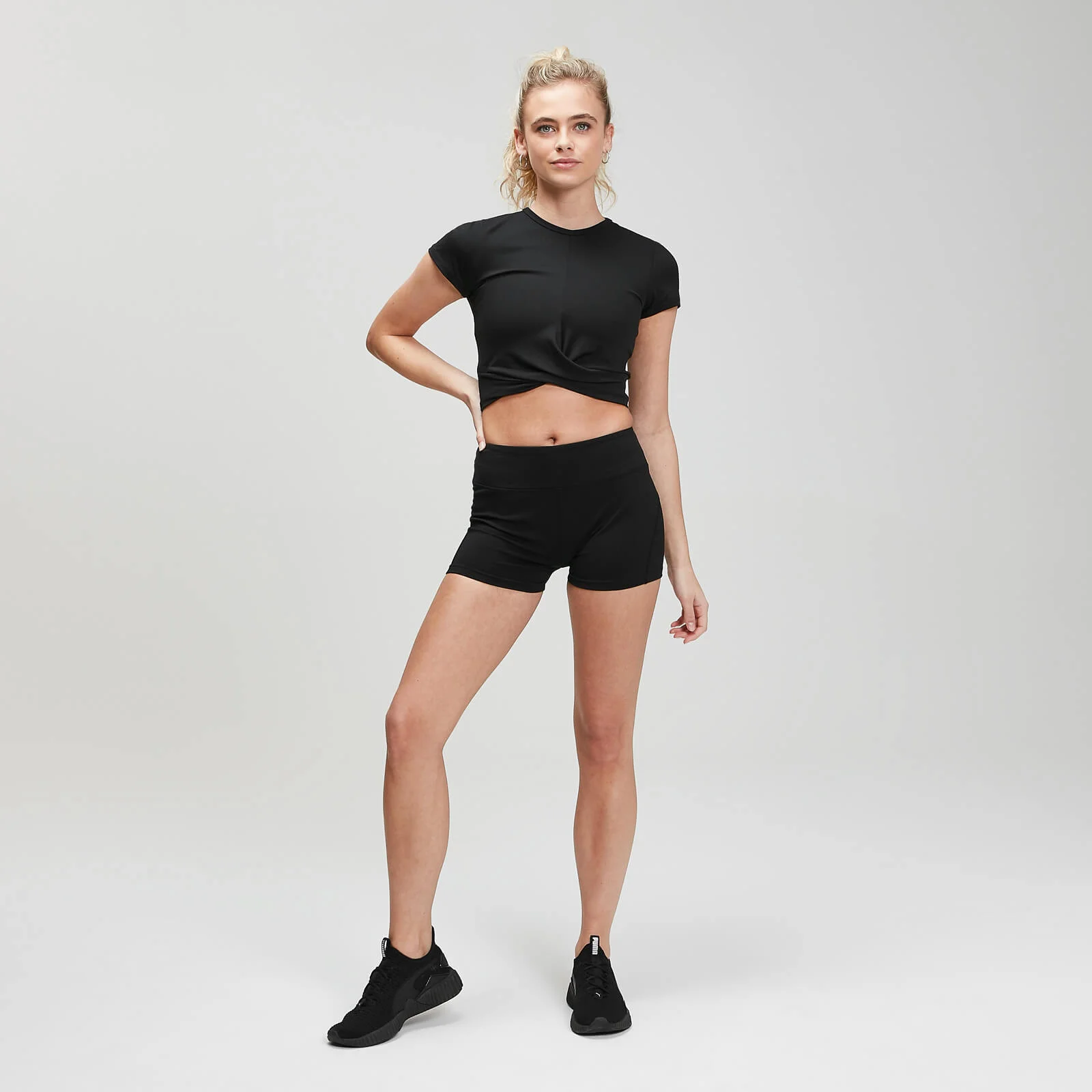 MP レディース パワー ショーツ - ブラック - XXL 画像 1