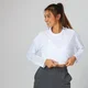 ボクシー ロング スリーブ トップ - ホワイト