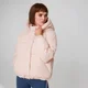 クロップド パファー - ピンク