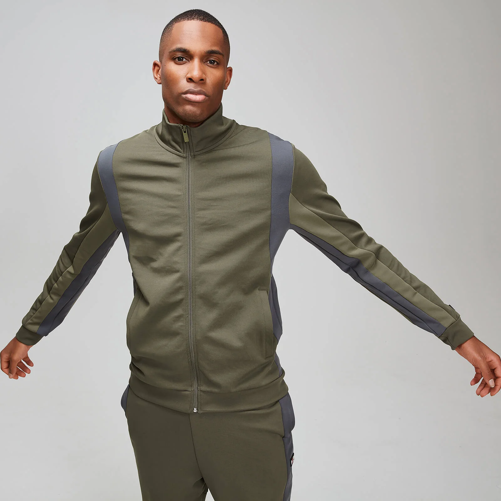 カラーブロック トラック ジャケット - バーチ - XS 画像 1