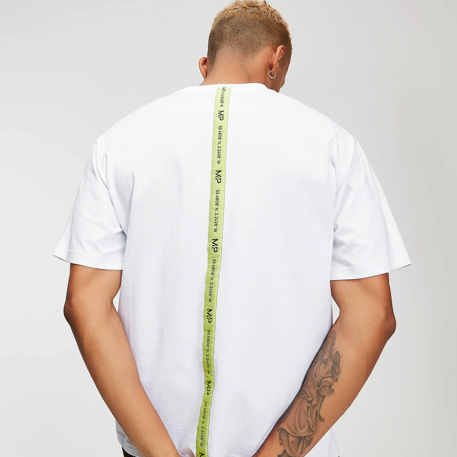 レストデイ テープ Tシャツ - ホワイト - XS 画像 1