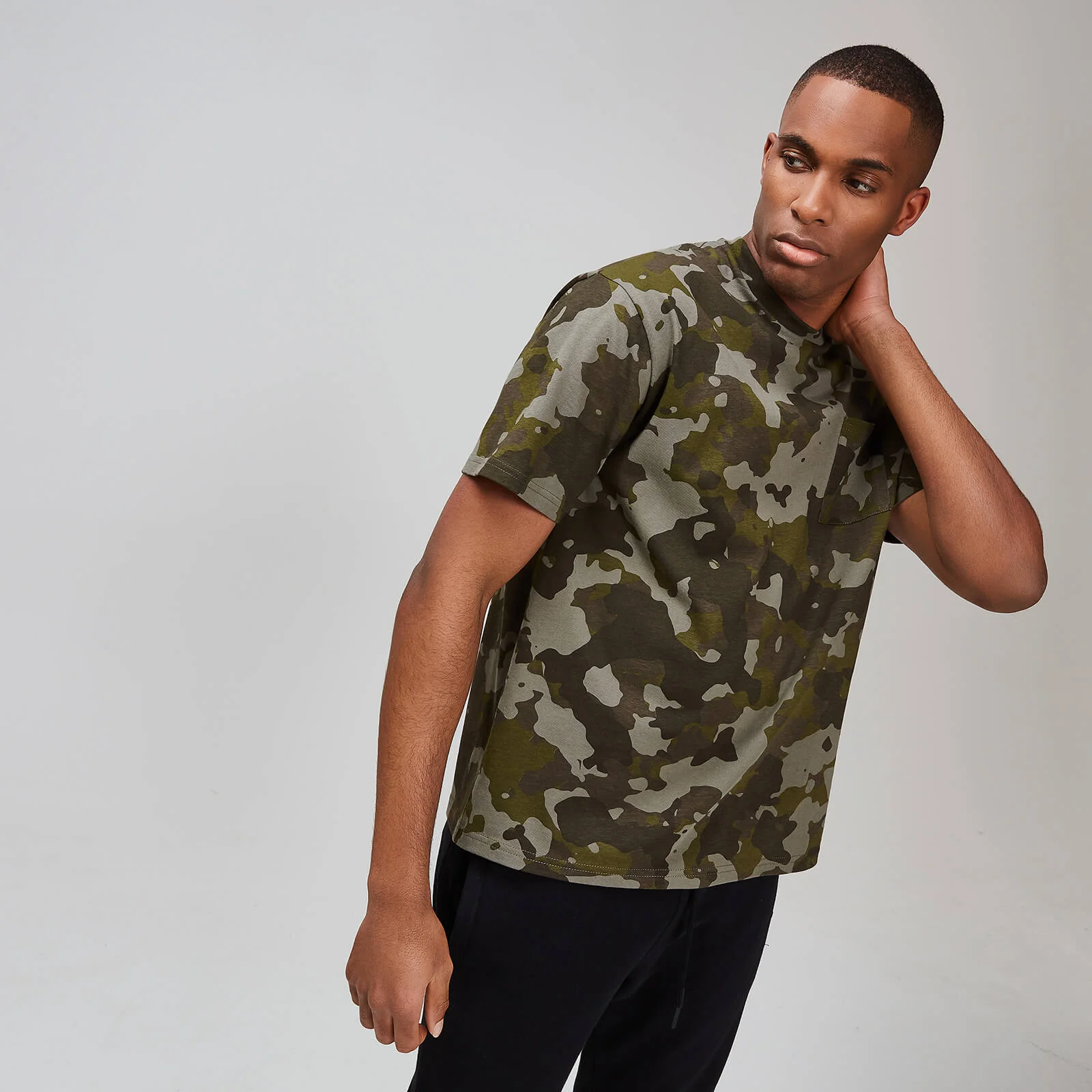 MP Men's Rest Day Pocket Stitch T-Shirt - Camo - XS 画像 1