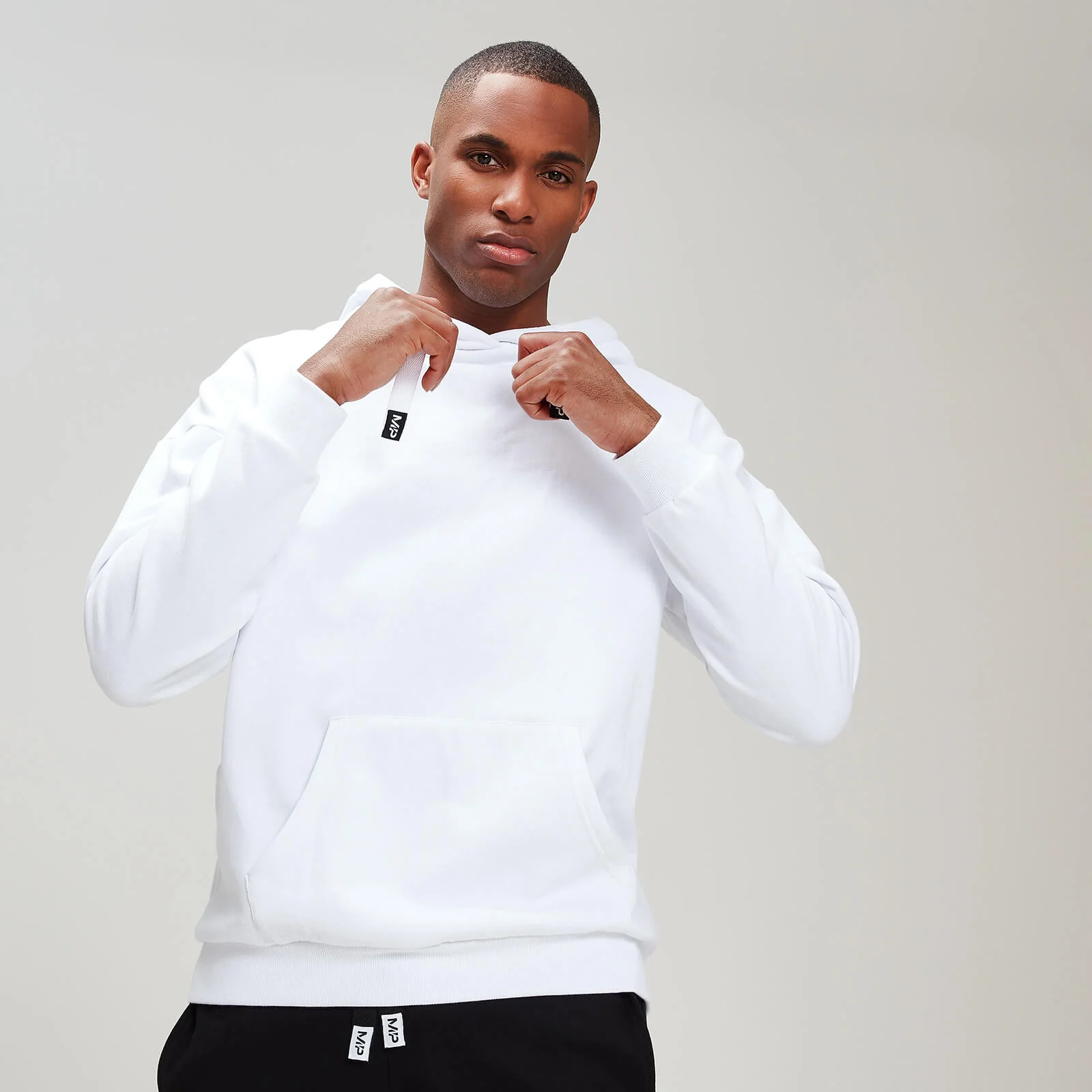 MP レスト デイ メンズ ストライプ オーバーヘッド パーカー - ホワイト - XS 画像 1