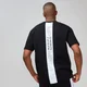 MP レスト デイ メンズ ストライプ グラフィック Tシャツ - ブラック