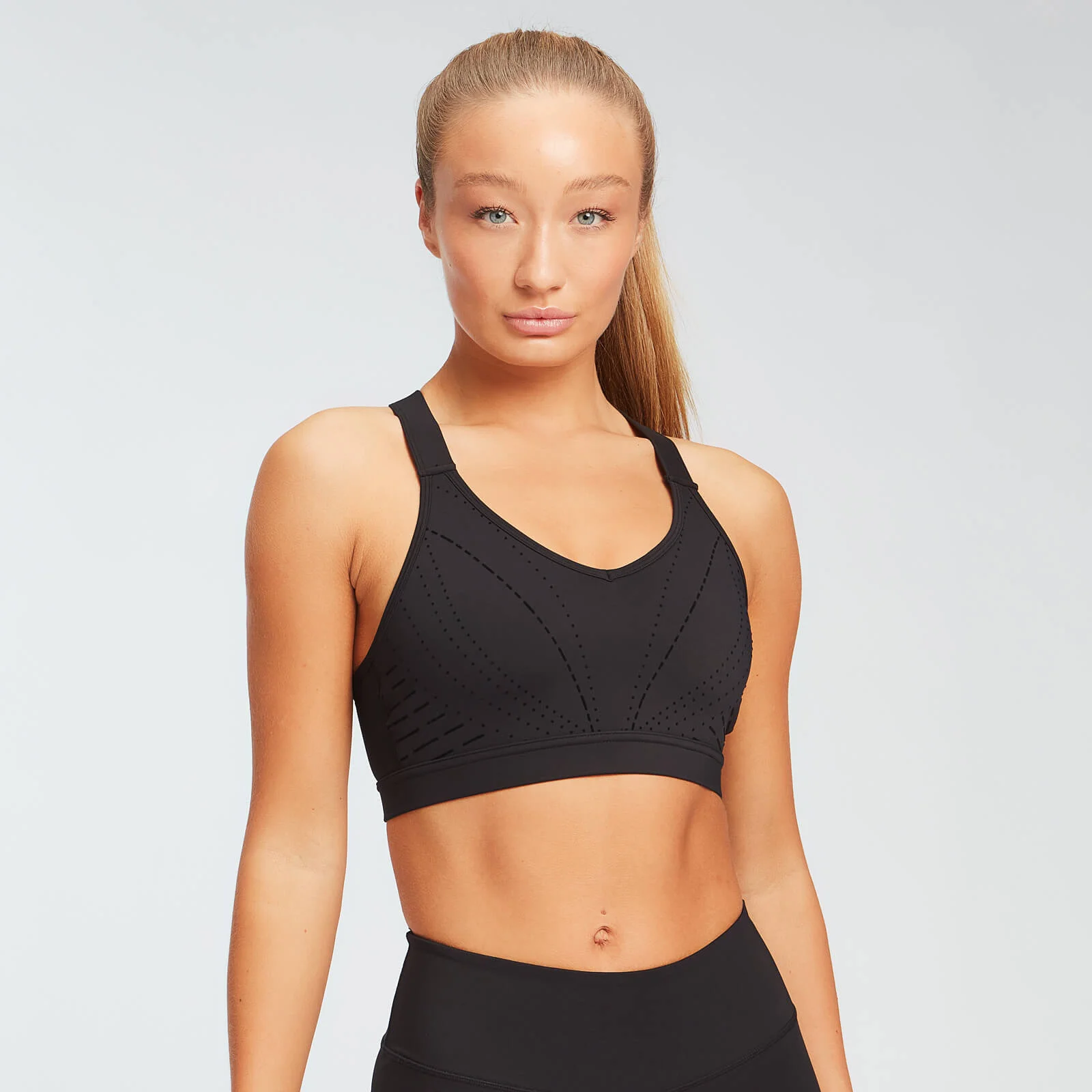 MP レディース ジオ プリント プレイスメント ブラ - ブラック - XS 画像 1