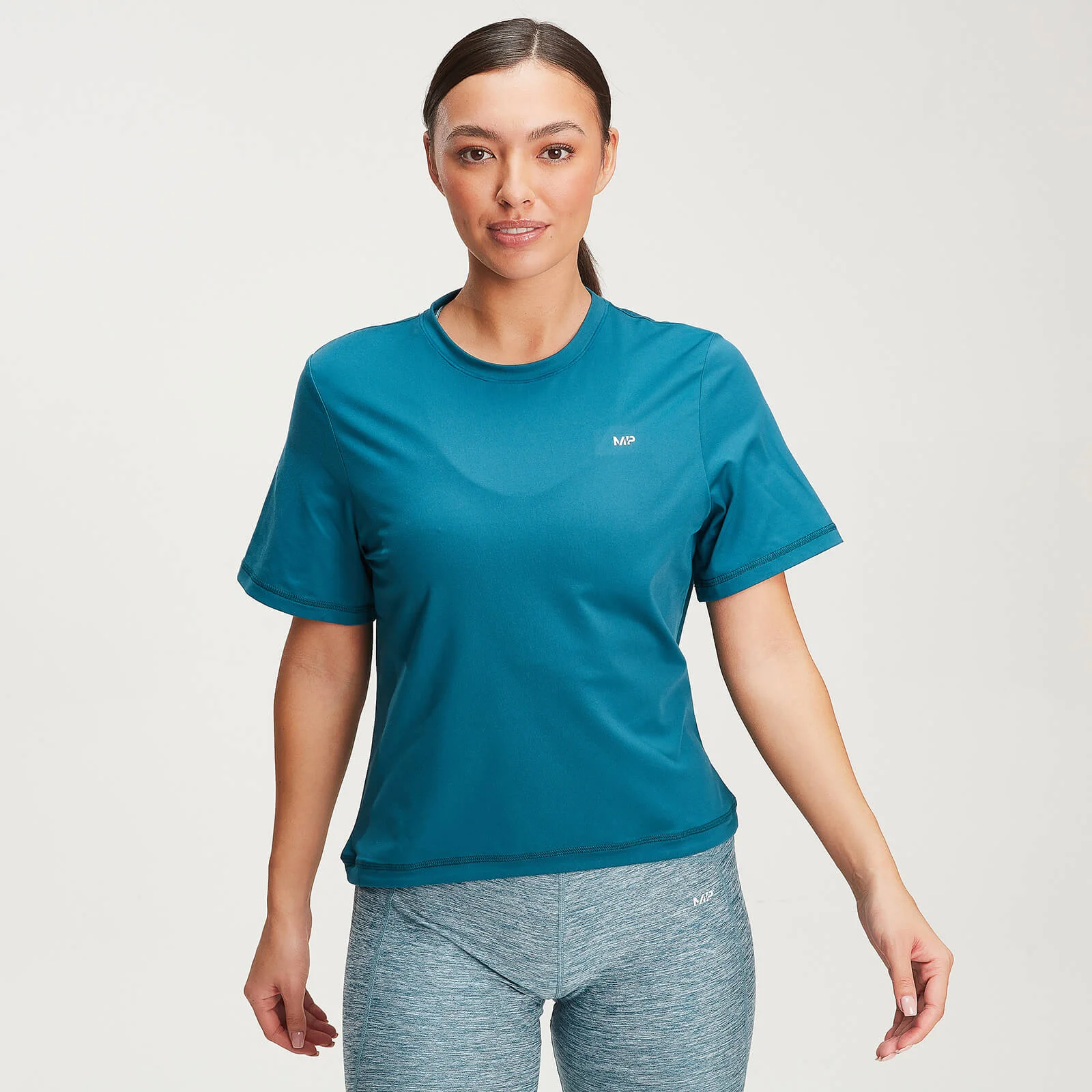 レディース コンポージャー Tシャツ - ディープ レイク - XS 画像 1