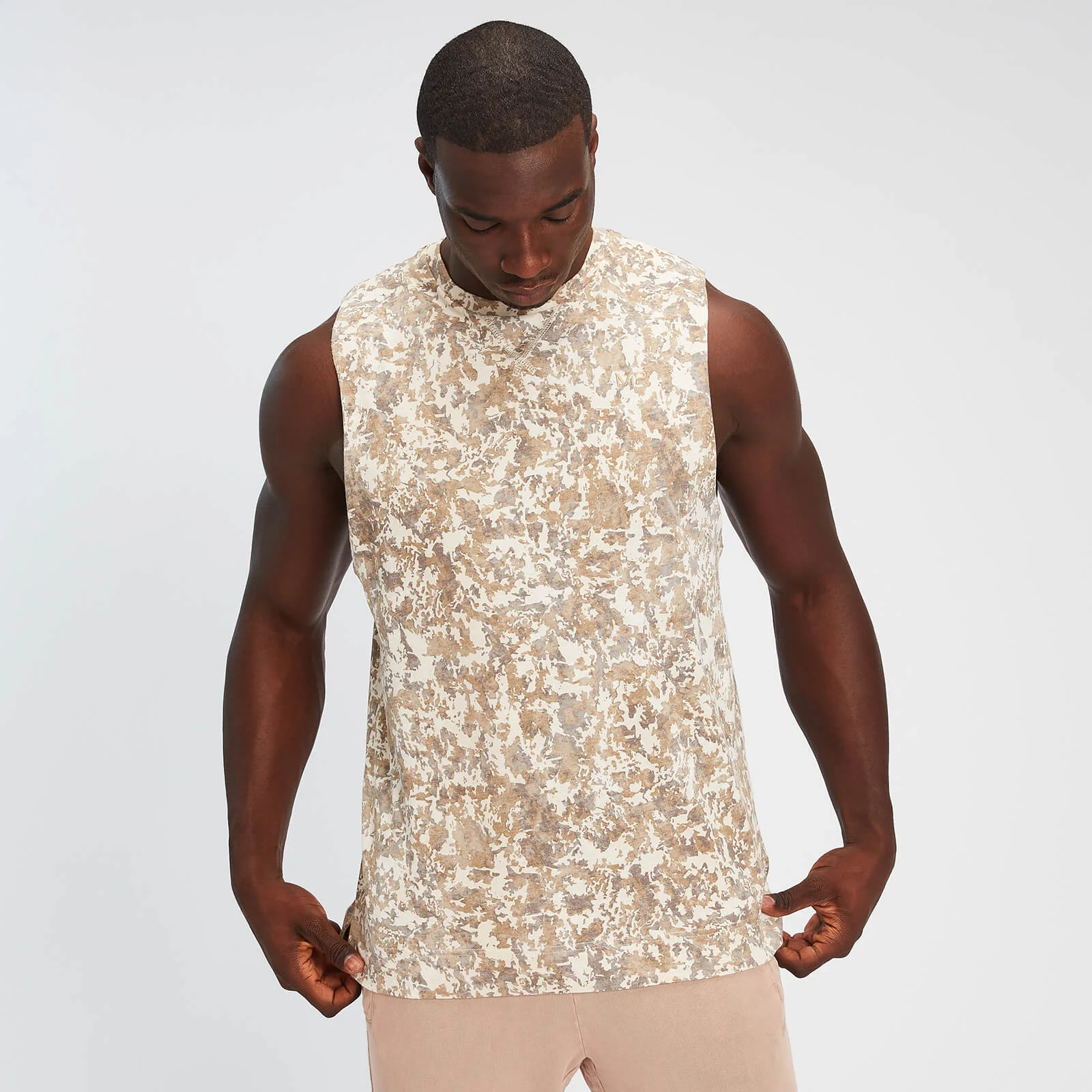 MP メンズ ロー トレーニング タンク - カモ - XS 画像 1