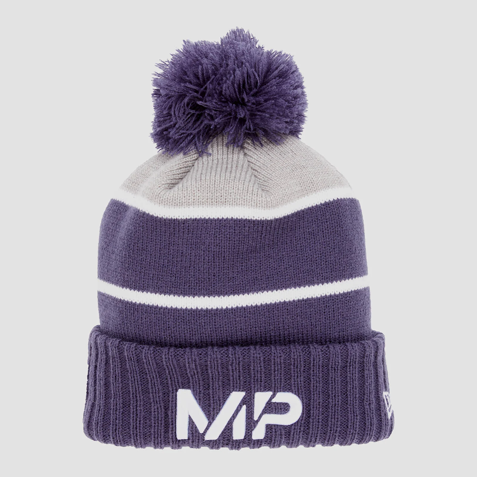 MP New Era Knitted Bobble Hat - Navy/White 画像 1