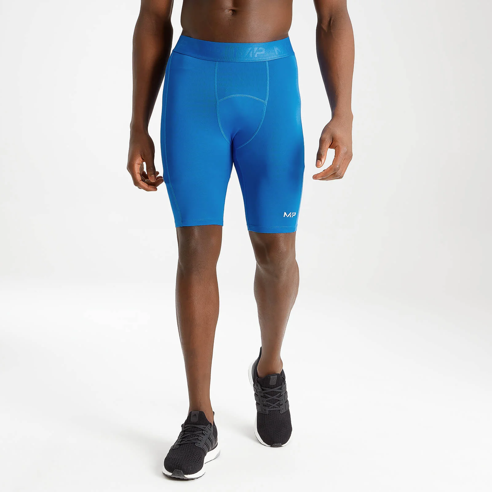 MP Men's Essentials Training Baselayer Short - True Blue - XXS 画像 1