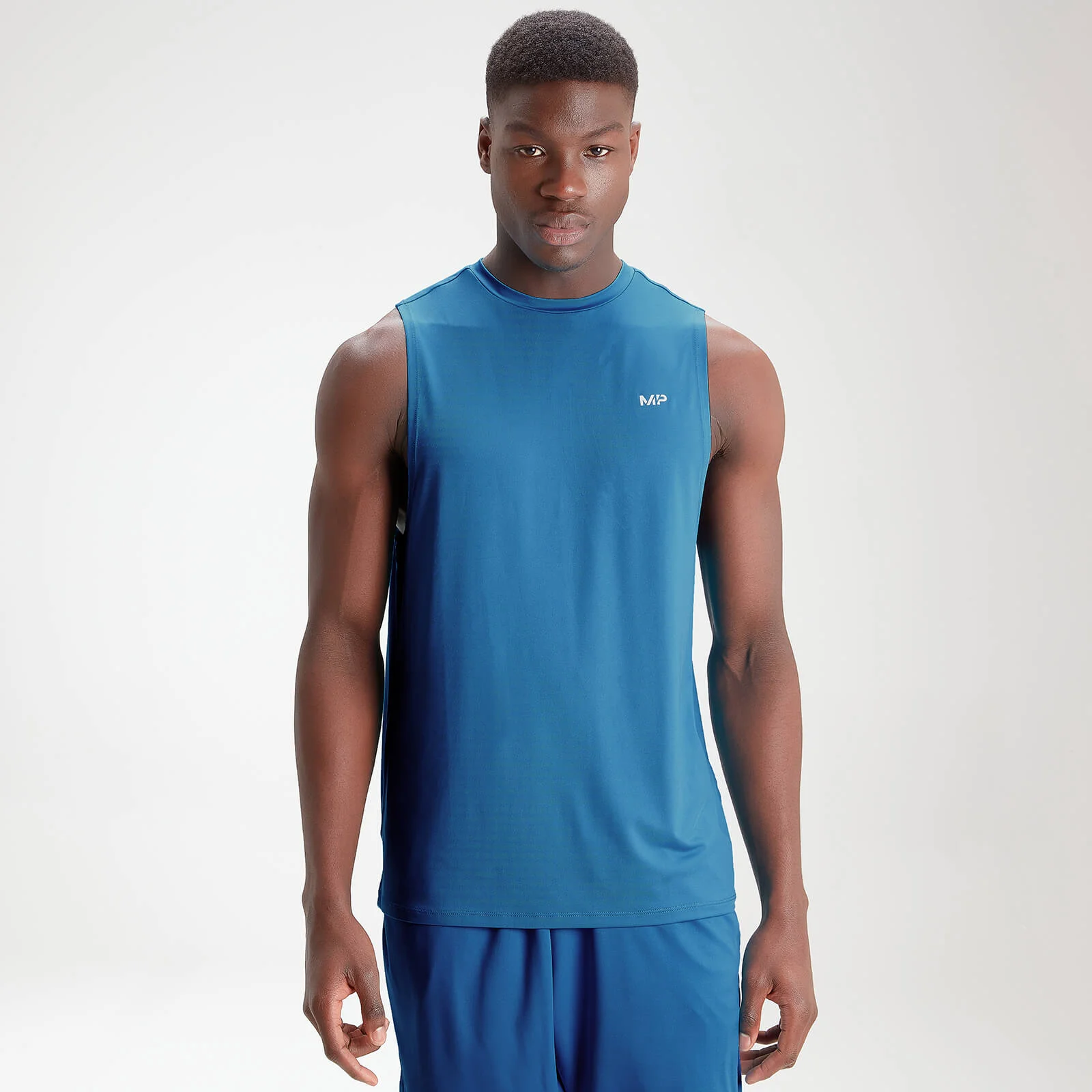 MP Men's Essentials Training Tank Top (Aqua) - XXS 画像 1