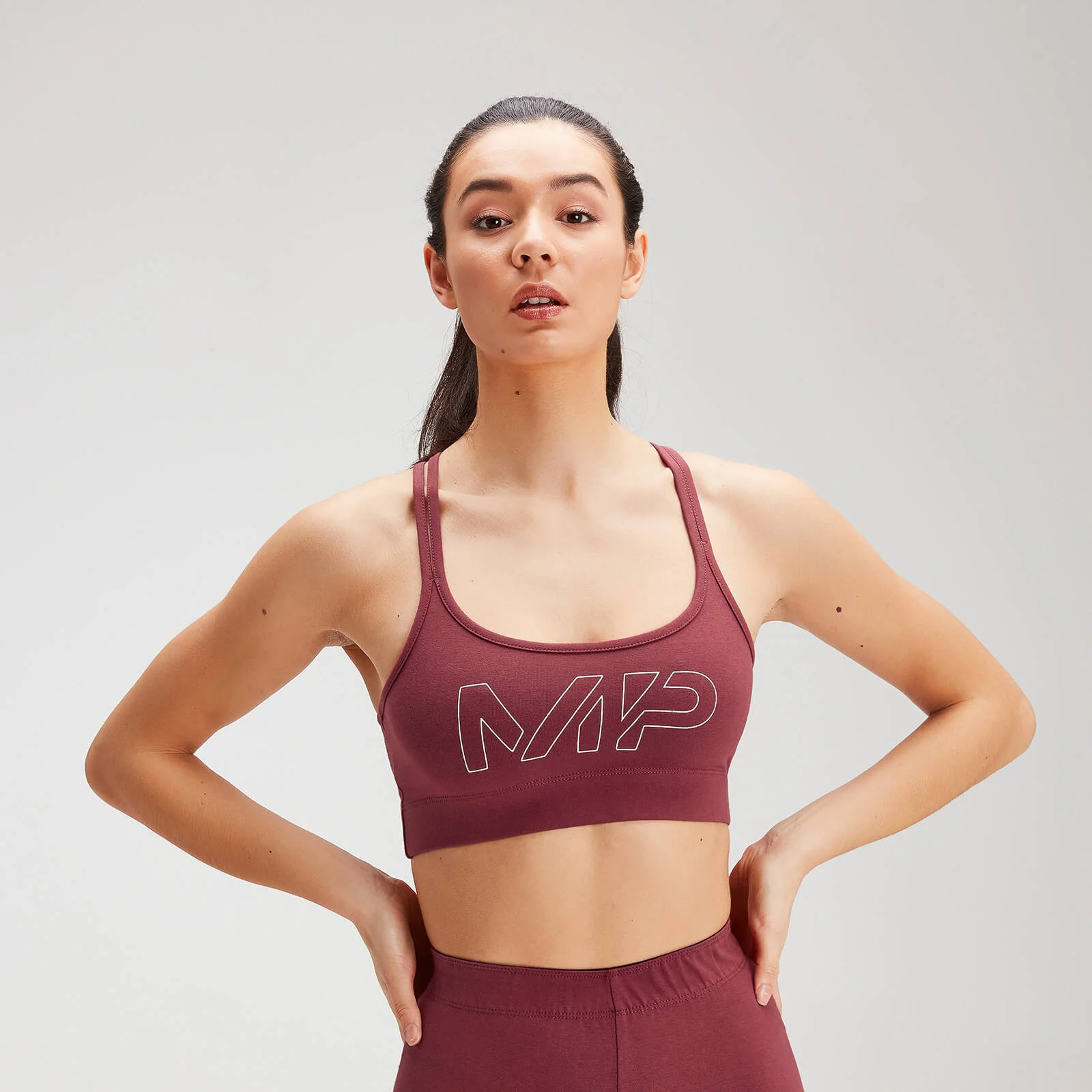MP Women's Originals Sports Bra - Claret - XXS 画像 1