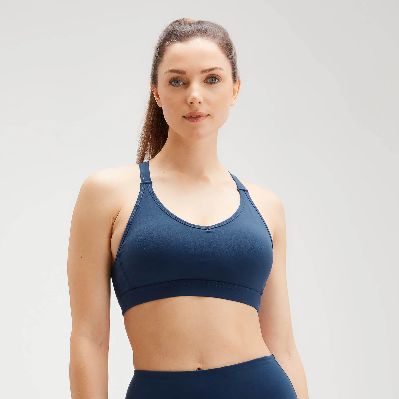 MP Women's Power Mesh Sports Bra - Dark Blue - XXS 画像 1