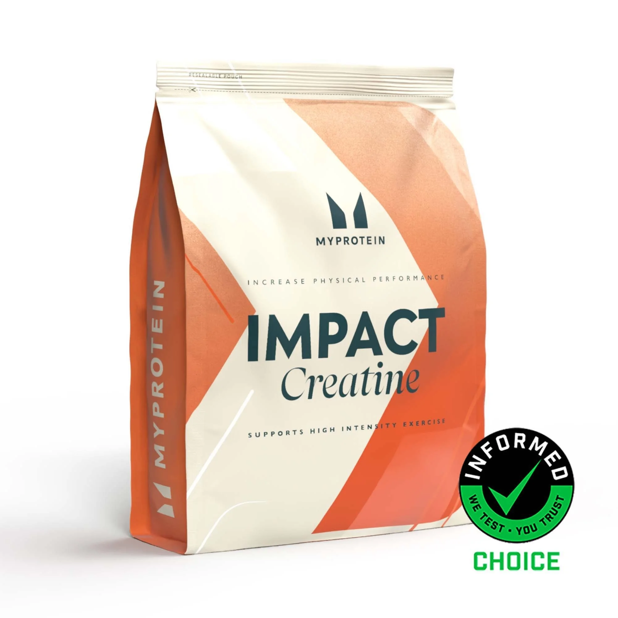 Impact クレアチン モノハイドレート パウダー - 100g - 29食分 - ノンフレーバー 画像 1