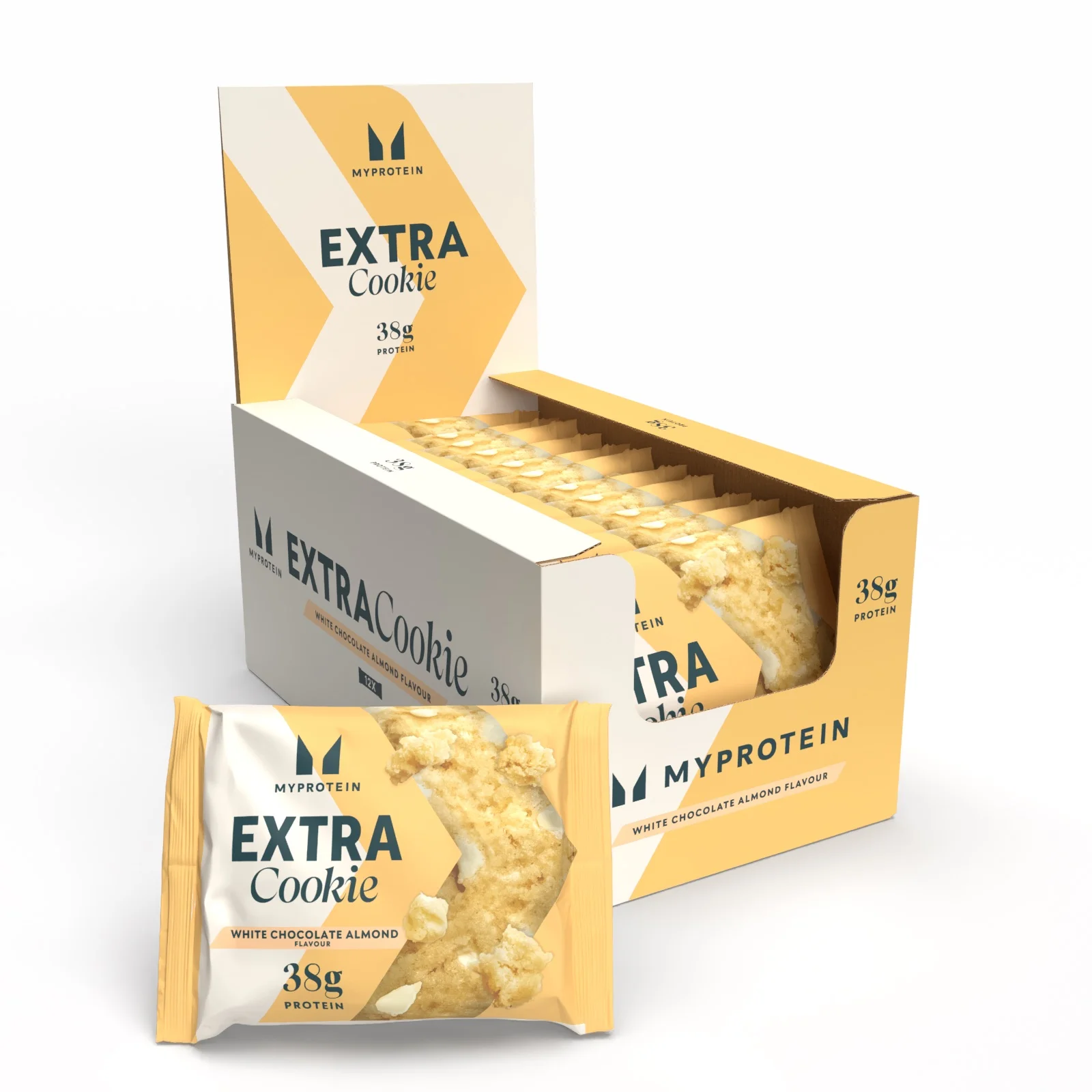 プロテインクッキー - 12 x 75g - ホワイトチョコアーモンド 画像 1