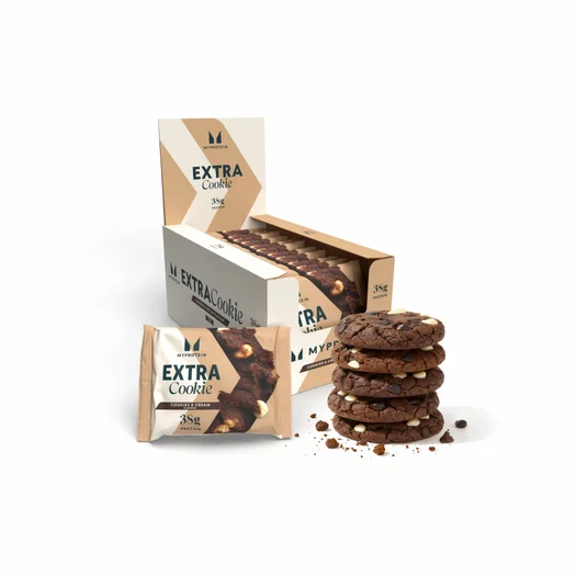 プロテインクッキー - 12 x 75g - クッキーとクリーム