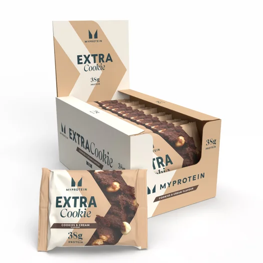 プロテインクッキー - 12 x 75g - クッキーとクリーム