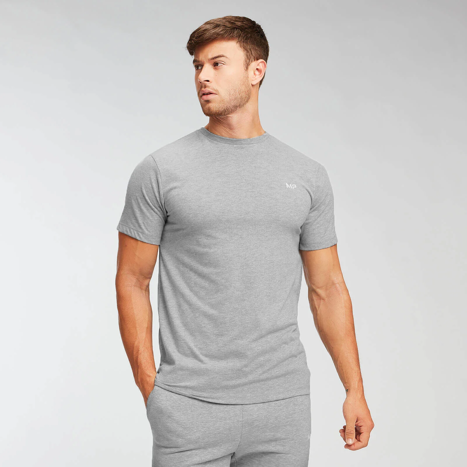 MP メンズ エッセンシャル Tシャツ - グレーマール - XS 画像 1