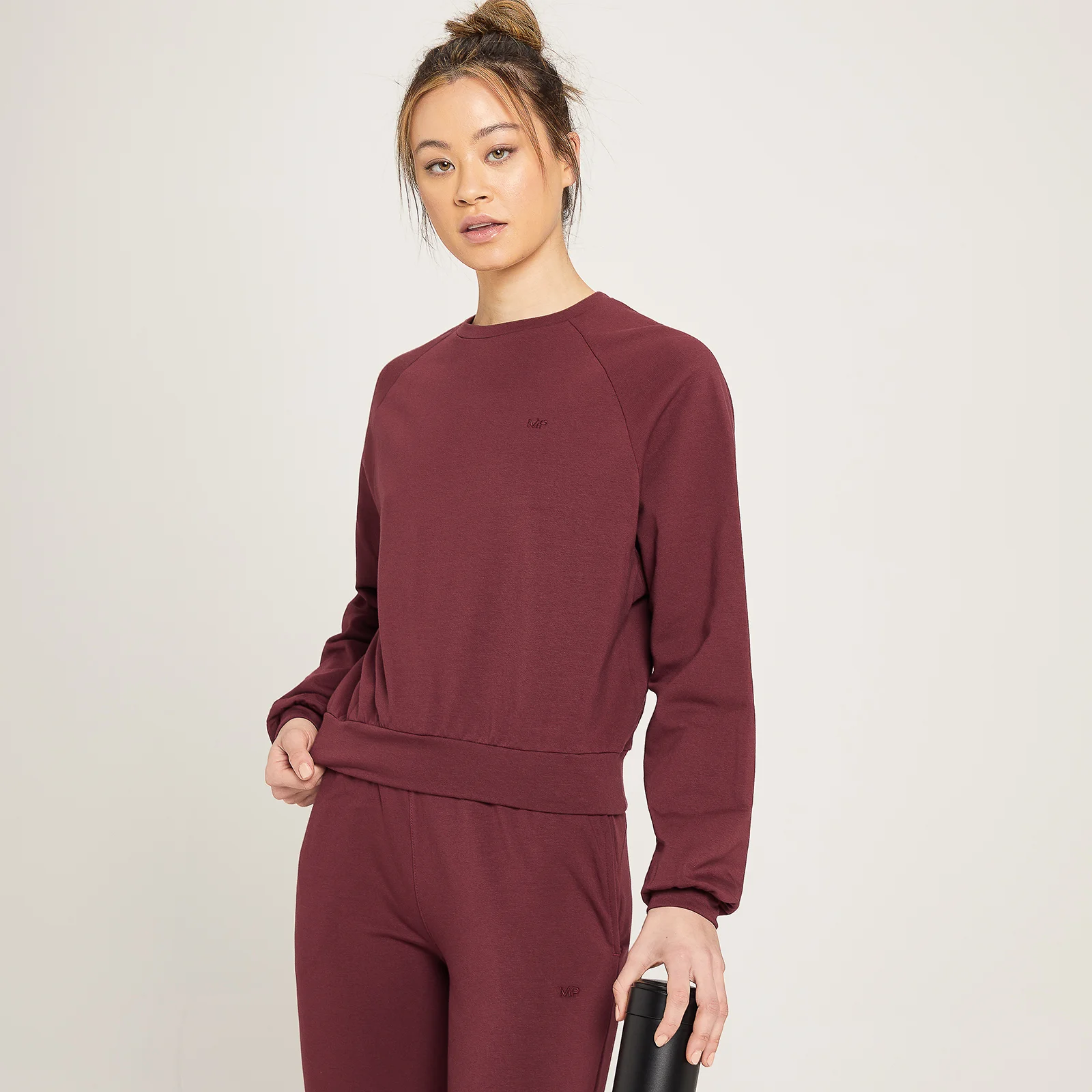 MP Women's Composure Sweatshirt- Washed Oxblood - XXS 画像 1