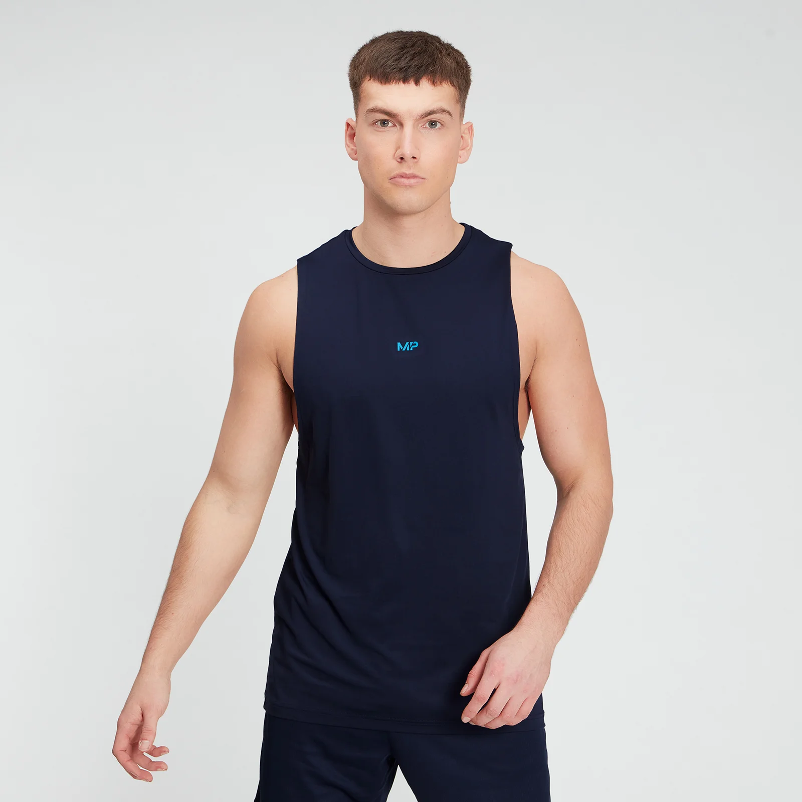 MP Men's Graphic Training Tank - Navy - XXS 画像 1