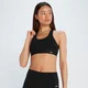 MP レディース パワー クロス バック スポーツブラ - ブラック