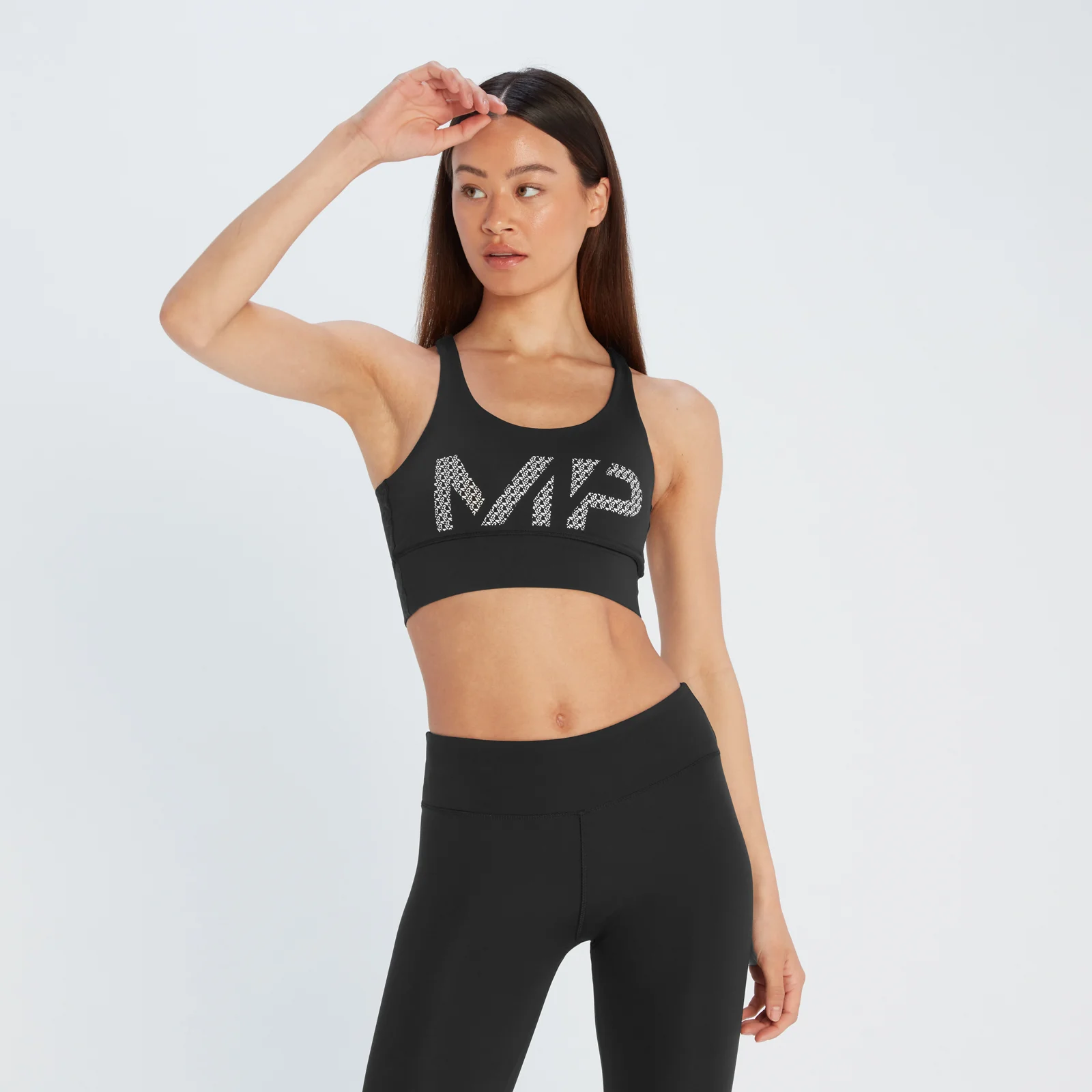 MP Women's Printed Training Bra - Black - XXS 画像 1
