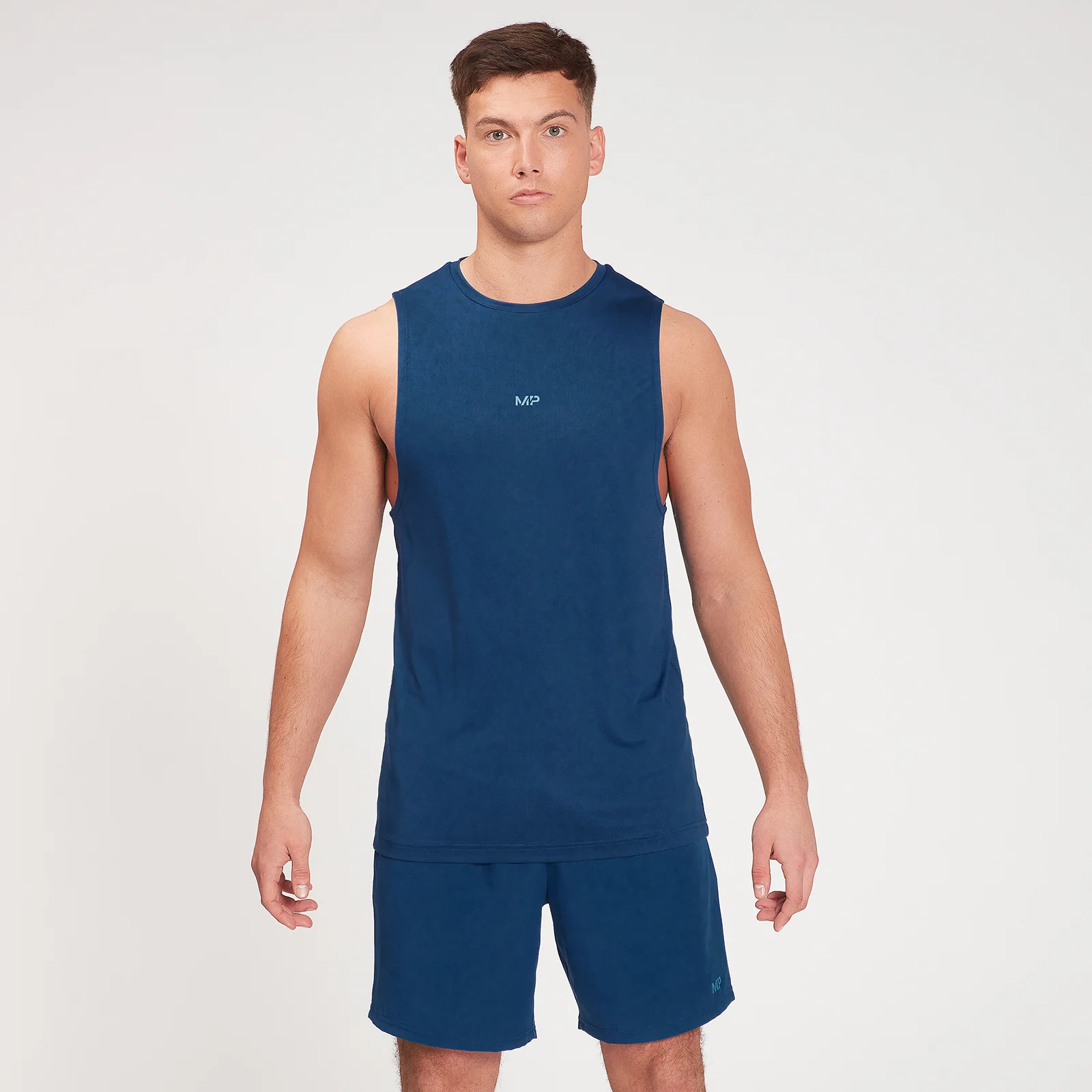MP Men's Fade Graphic Training Tank - Dark Blue - XXS 画像 1
