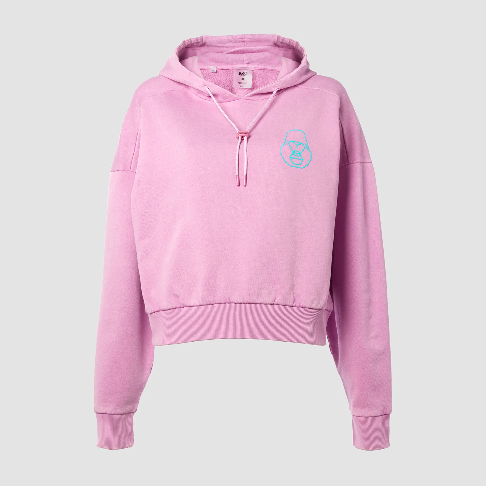 MP X Zack George Women's Washed Crop Hoodie - Pink Lavender - XXS 画像 1