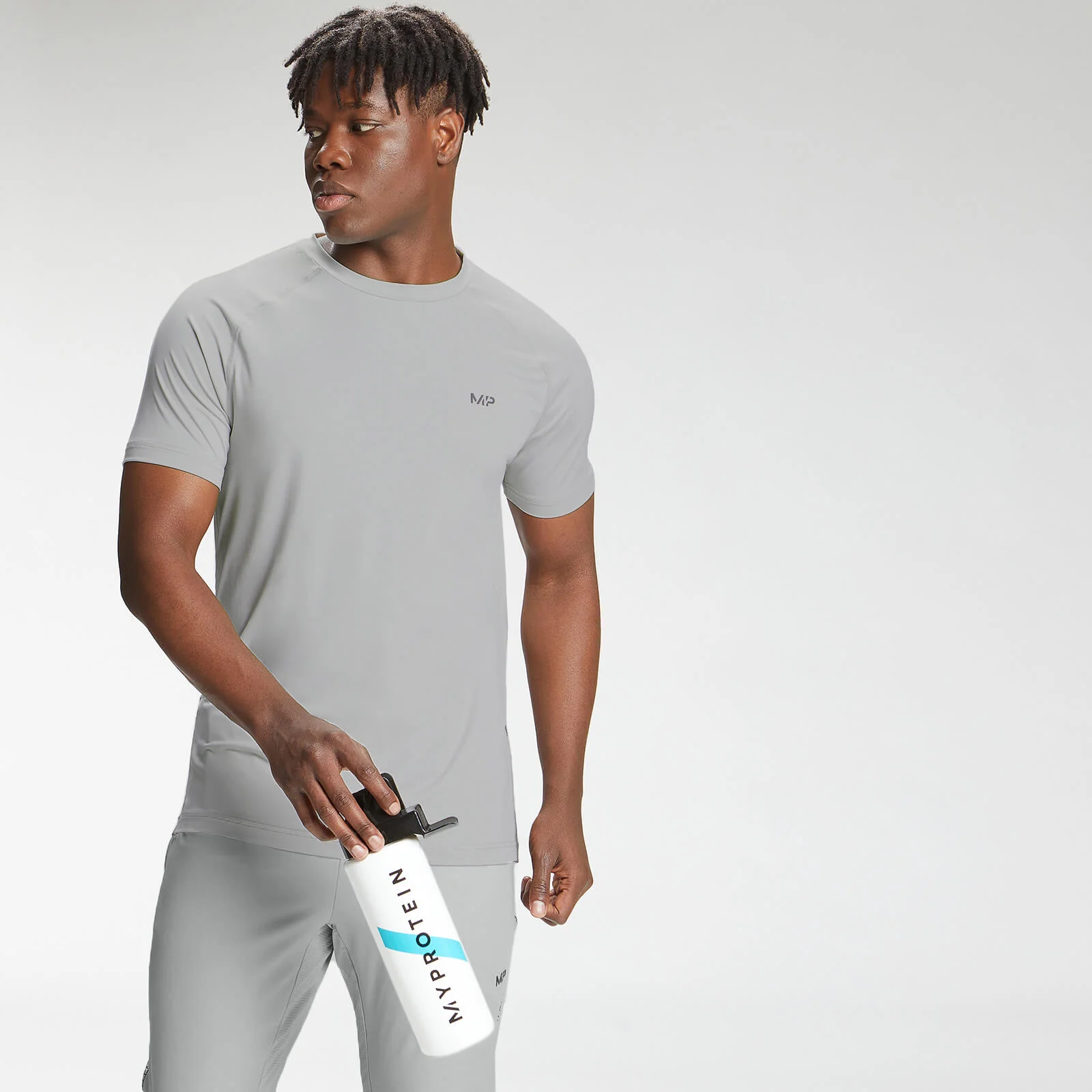 MP メンズ テンポ ショート スリーブ Tシャツ - クローム - XXS 画像 1