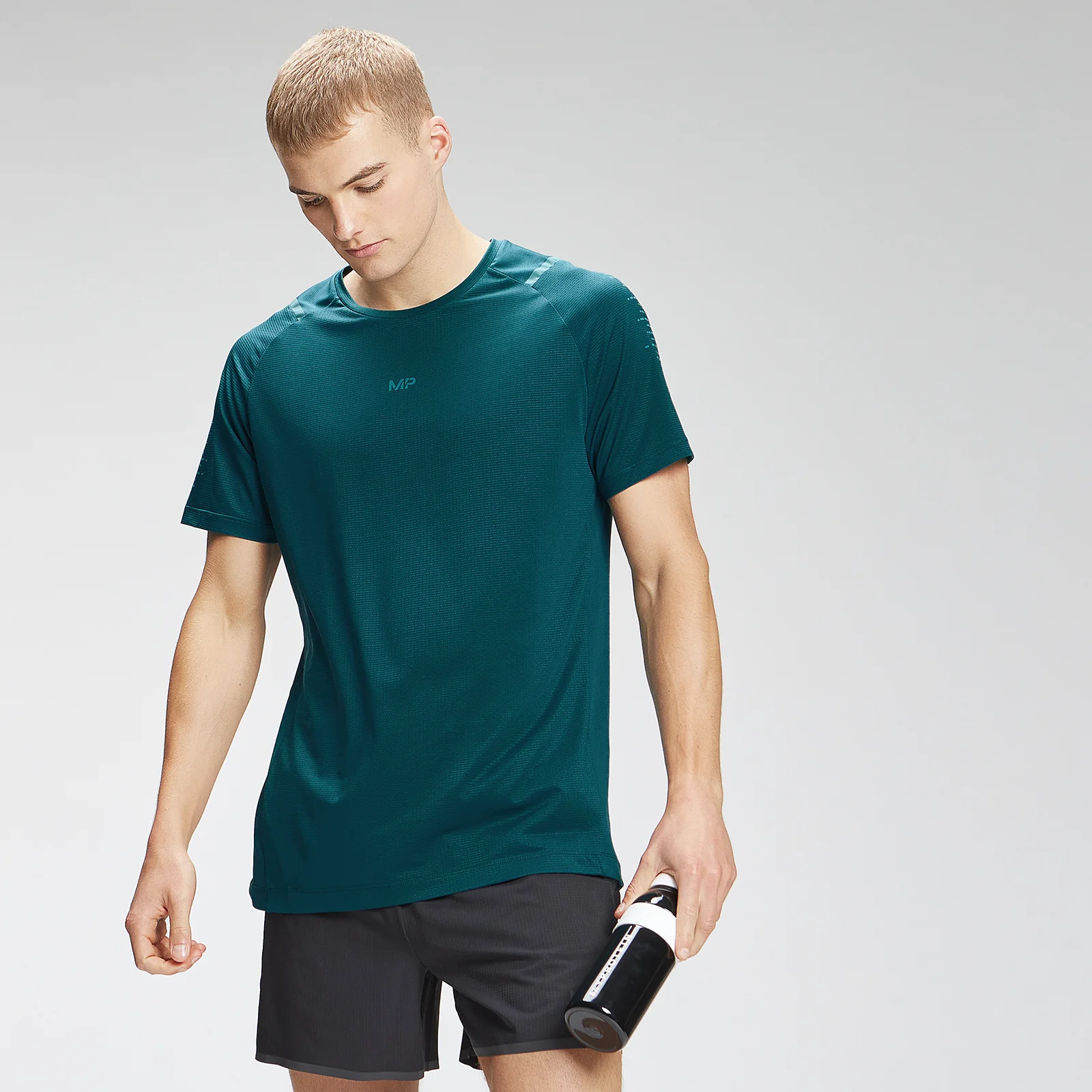 MP Men's Velocity Short Sleeve T-Shirt - Deep Teal - XS 画像 1