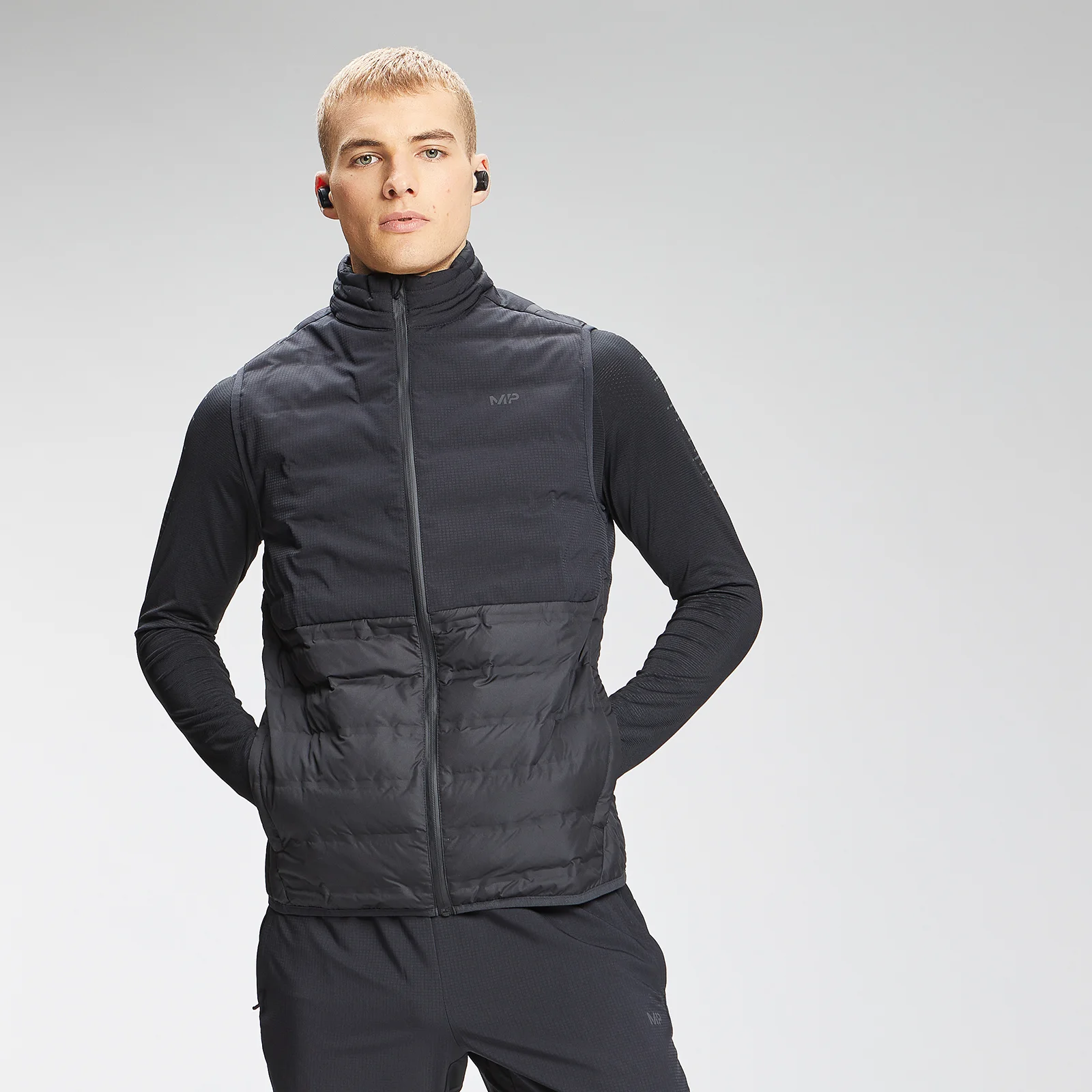 MP Men's Velocity Gilet - Black - XXS 画像 1