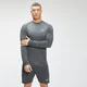 MP メンズ エッセンシャル シームレス ロングスリーブ トップ - ブラック マール