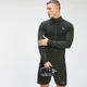 MP Men's Essential Seamless 1/4 Zip Top - Vine Leaf Marl