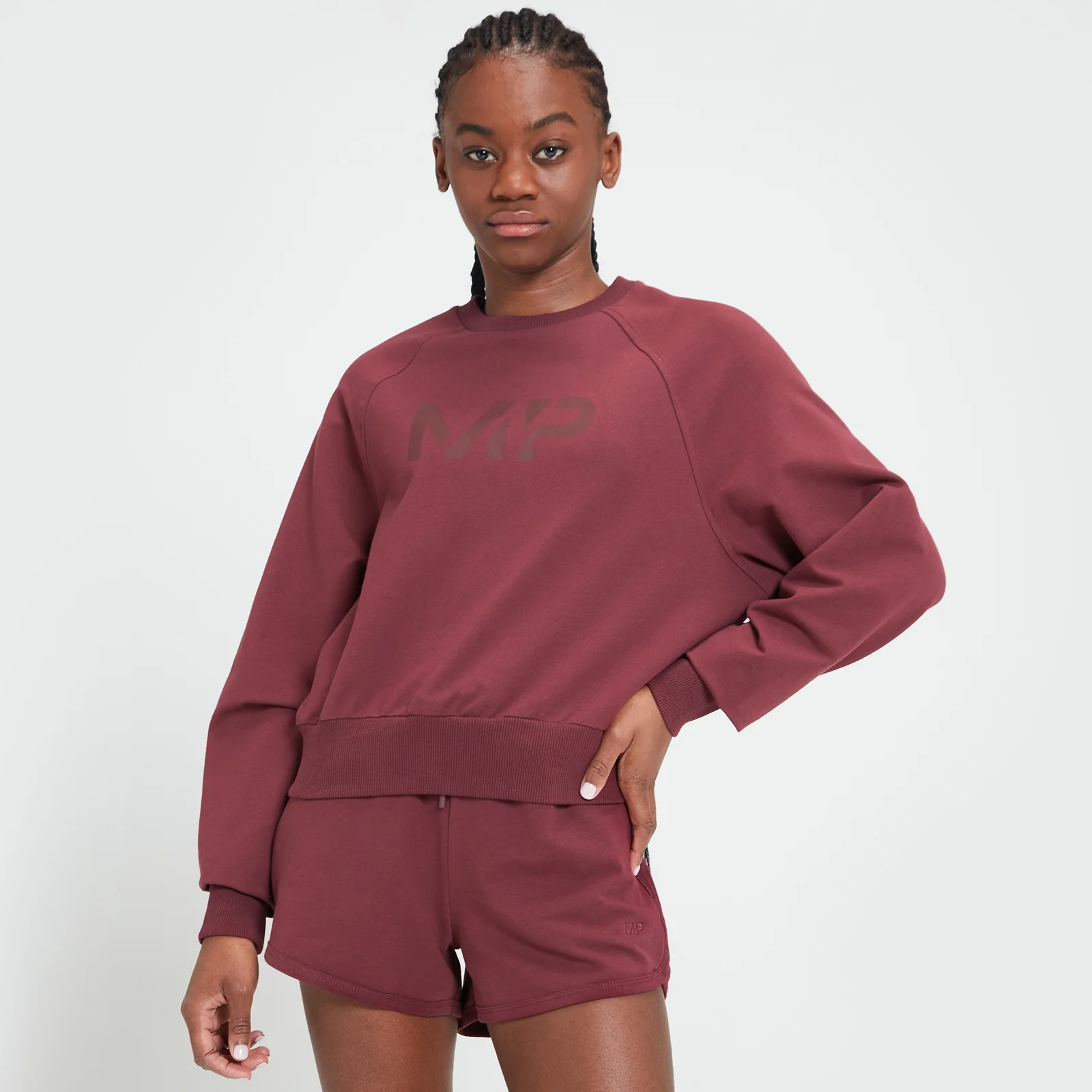 MP Women's Adapt Sweatshirt - Merlot - XXS 画像 1