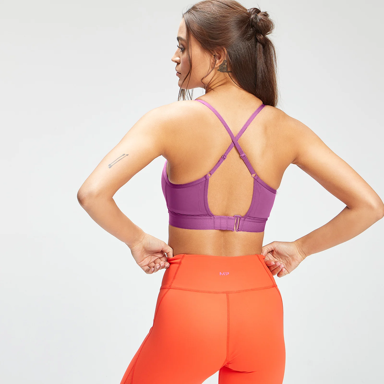 MP Women's Power Ultra Strappy Sports Bra - Orchid - XXS 画像 1