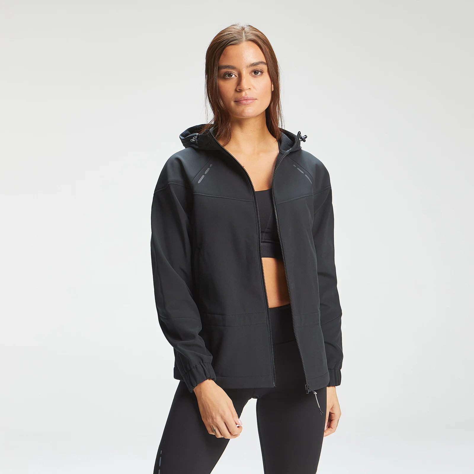 MP Women's Power Ultra Soft Shell Jacket - Black - XXS 画像 1