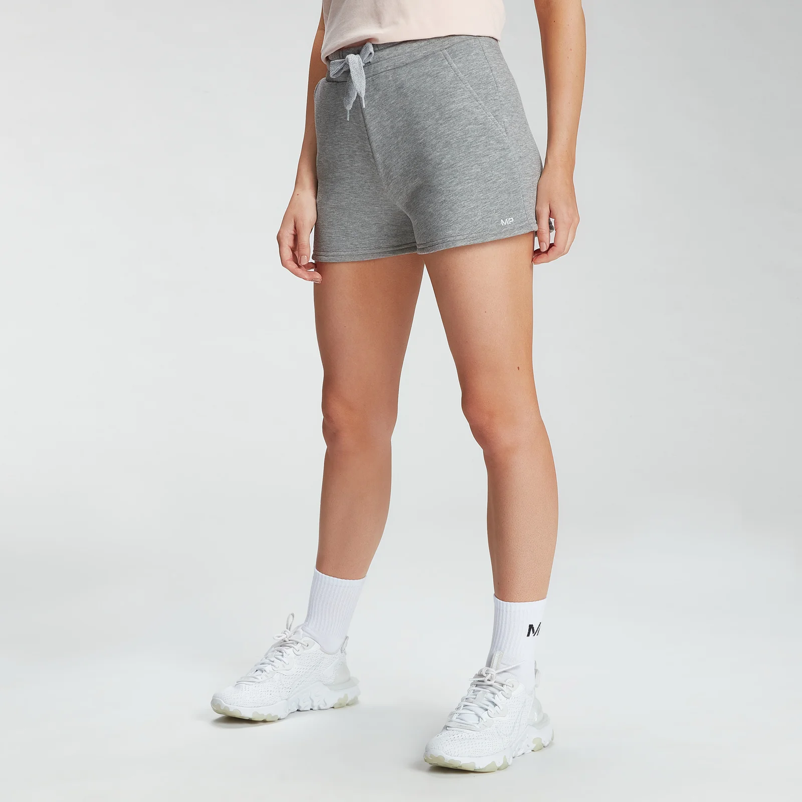 MP Women's Essentials Lounge Shorts - Grey Marl - XXS 画像 1