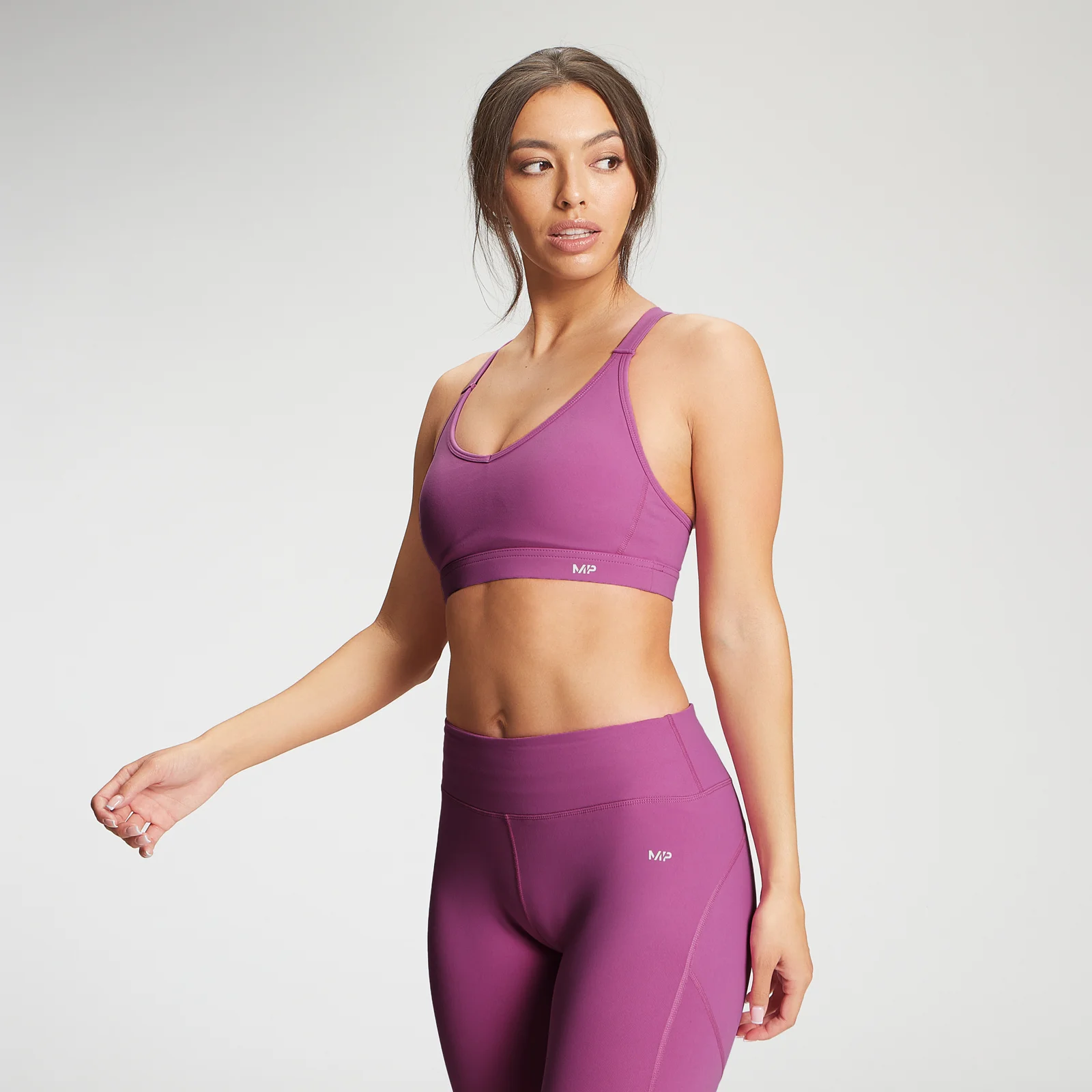 MP Women's Power Mesh Sports Bra - Orchid - XXS 画像 1