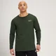 MP メンズ フェード グラフィック ロングスリーブ Tシャツ - ダーク グリーン