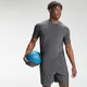 MP メンズ リピートマーク グラフィック トレーニング ショートスリーブ Tシャツ - カーボン