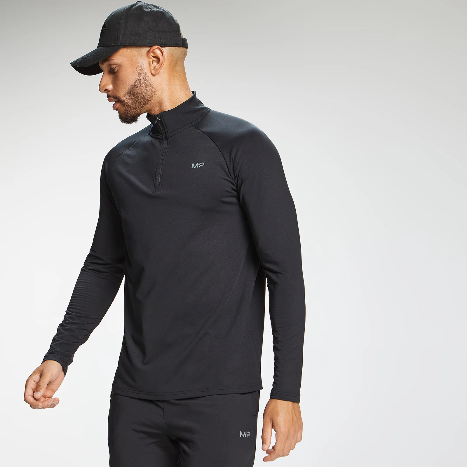MP Men's Graffiti Graphic Training 1/4 Zip - Black - XXS 画像 1