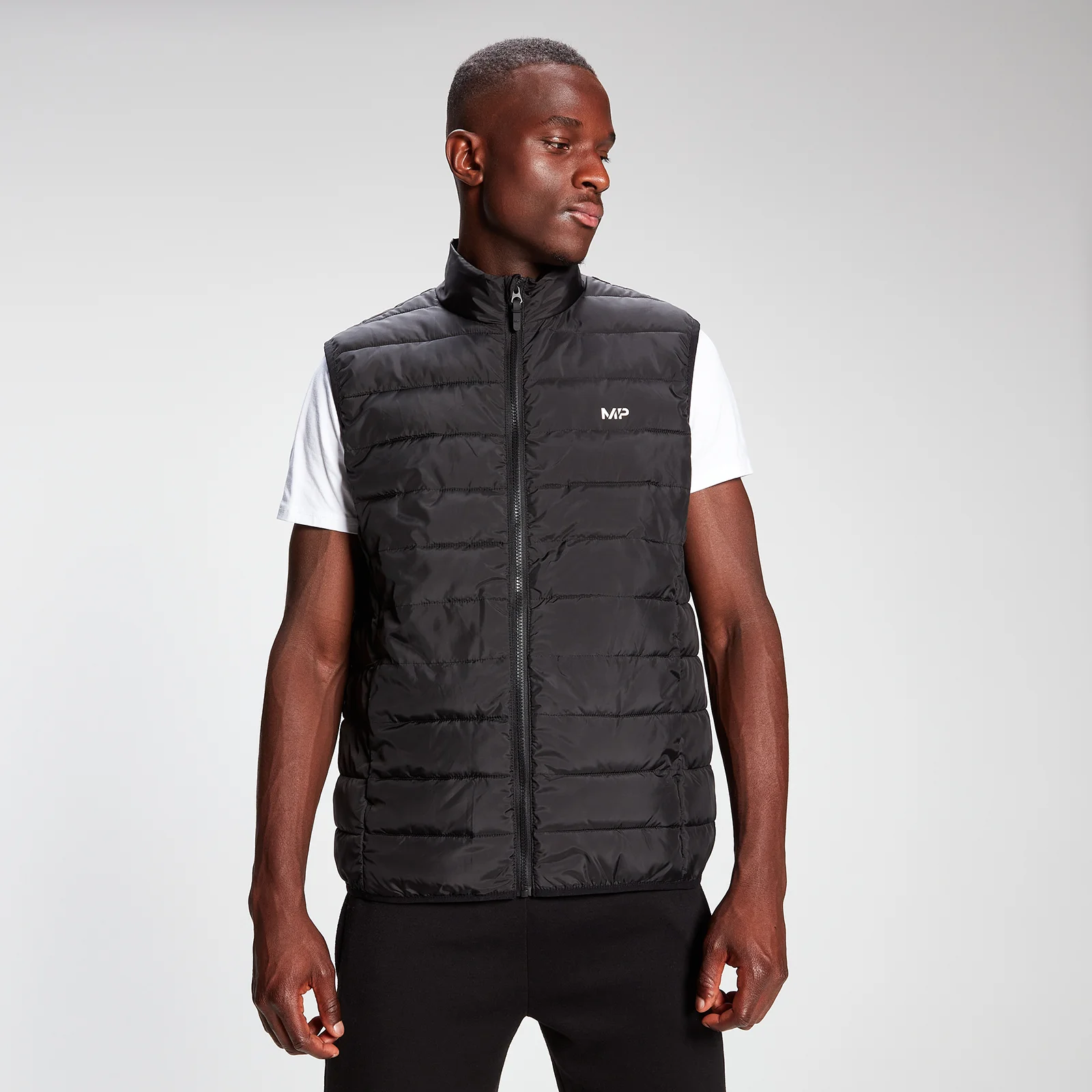 MP Men's Lightweight Gilet - Black - XXS 画像 1