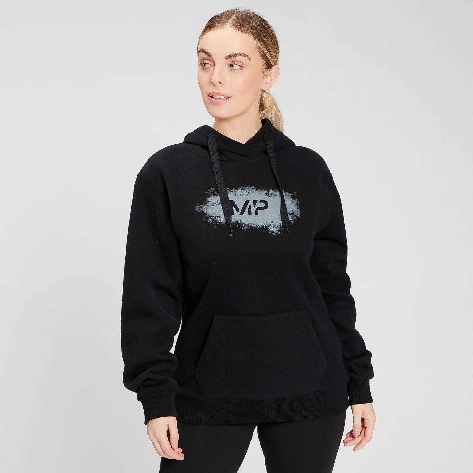 MP Women's Chalk Graphic Hoodie - Black - XXS 画像 1