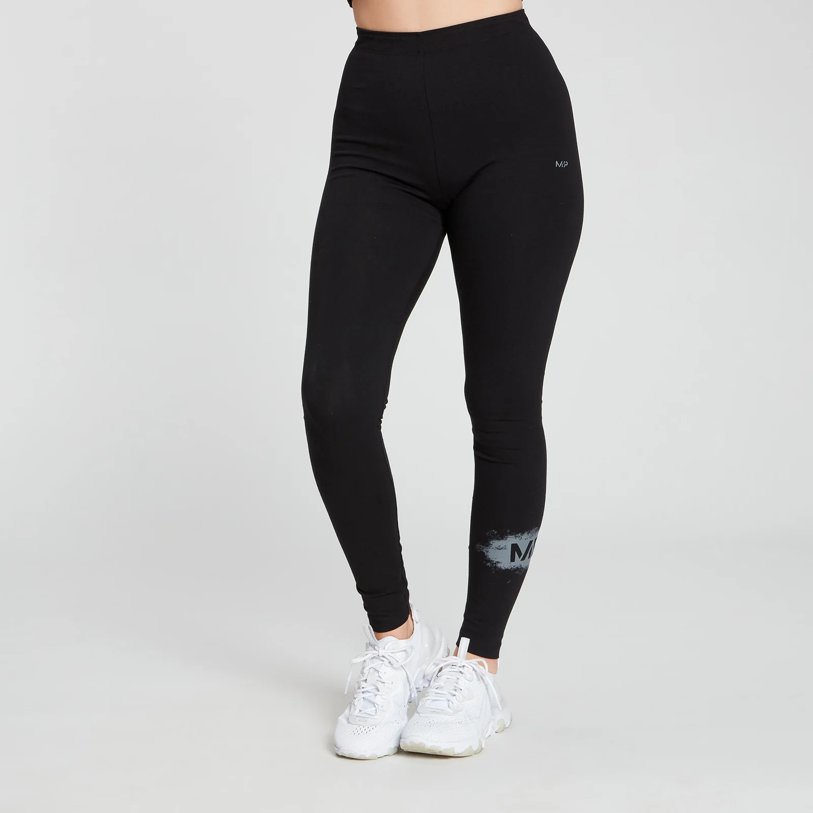 MP Women's Chalk Graphic Leggings - Black - XXS 画像 1