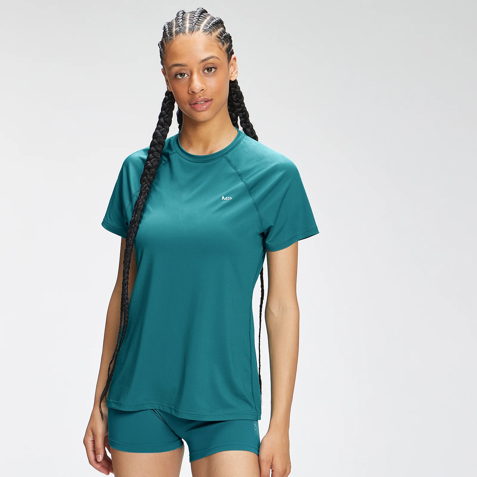 MP Women's Repeat MP Training T-Shirt - Teal - XXS 画像 1