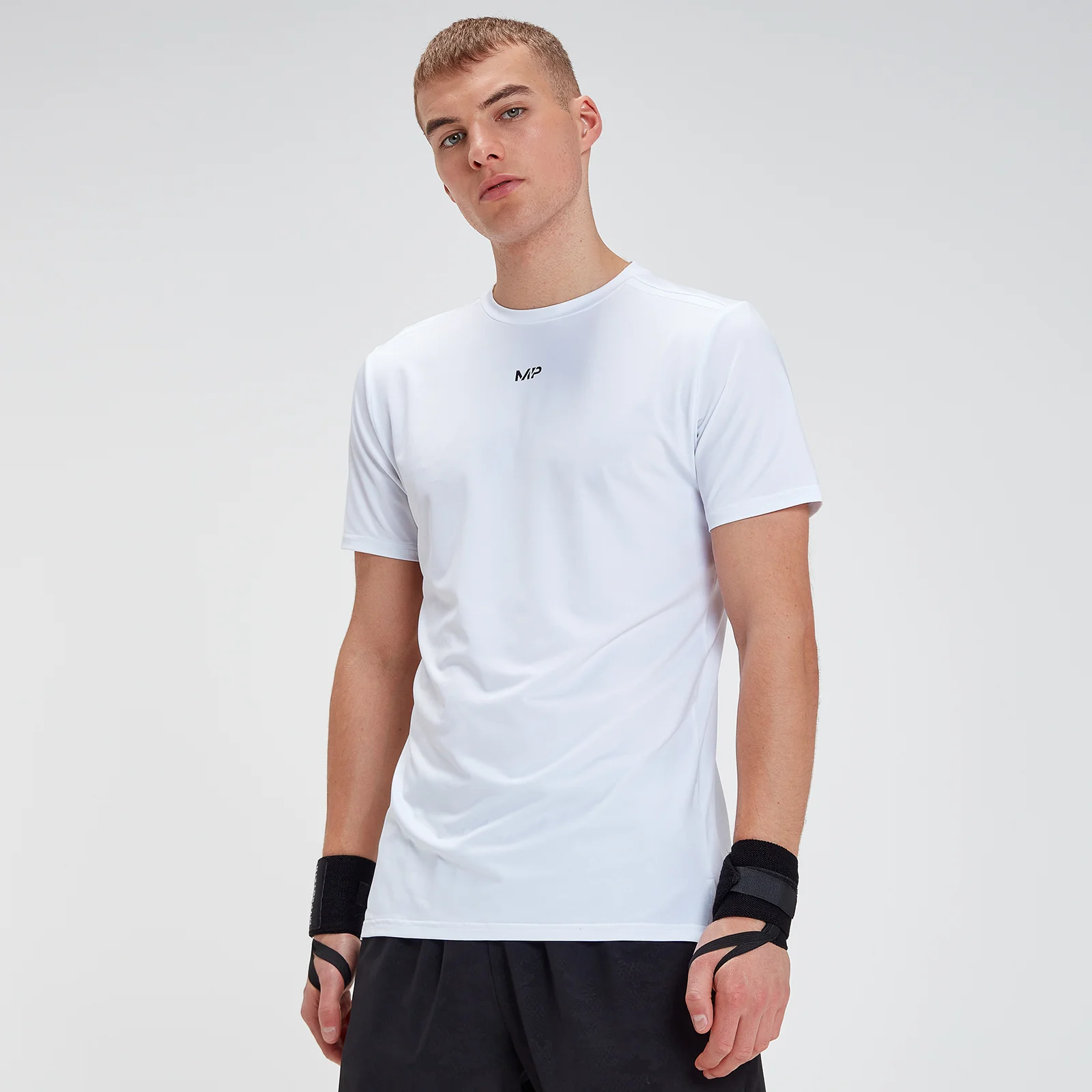 MP Men's Engage Short Sleeve T-Shirt - White - XXS 画像 1