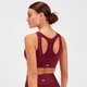 MP Women's Sculpt Laser Cut Sports Bra - Port